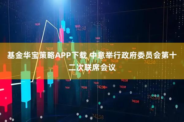 基金华宝策略APP下载 中意举行政府委员会第十二次联席会议